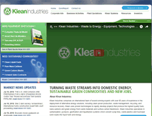 Tablet Screenshot of kleanindustries.com